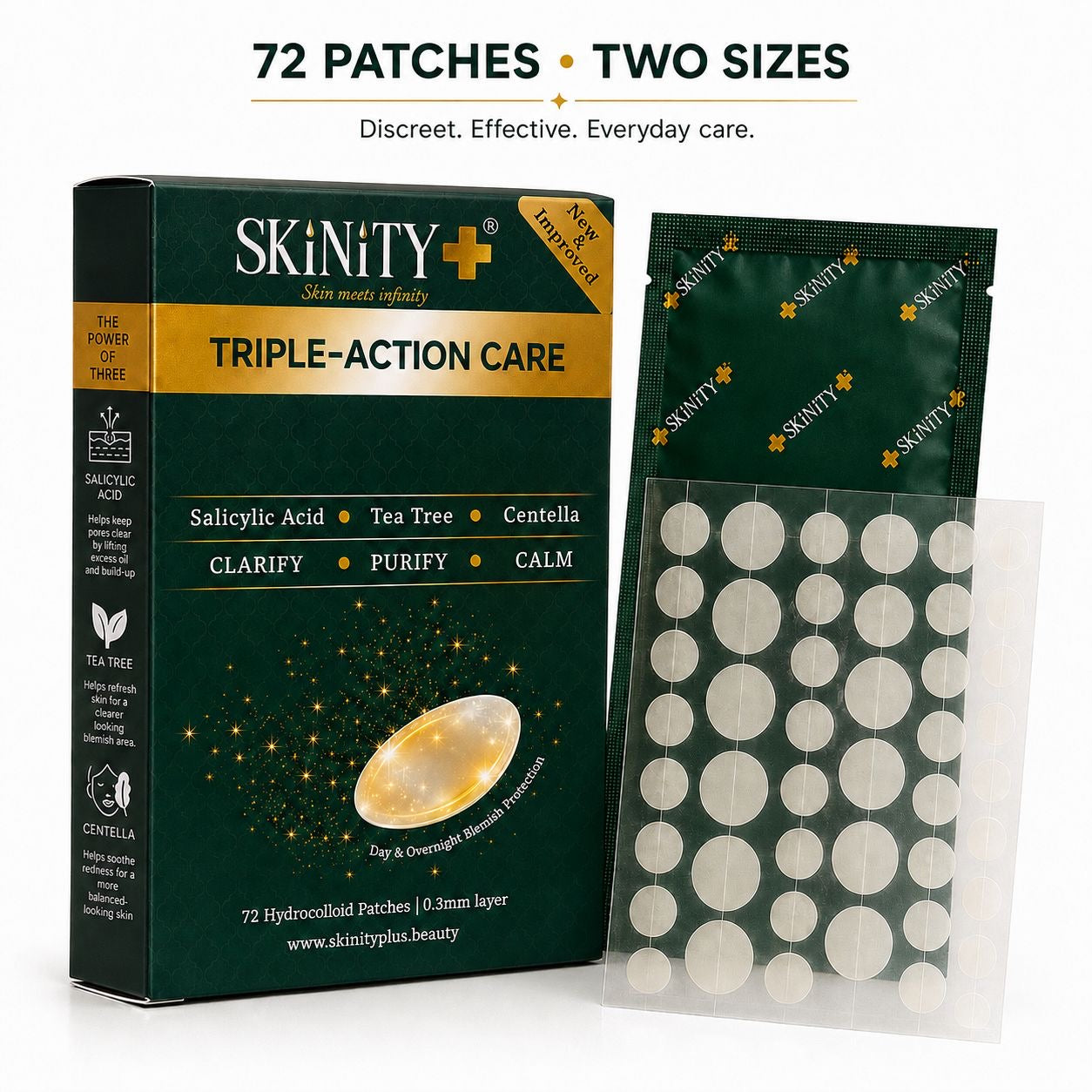 Skinity+ Gold Hydrocolloid Blemish Patch