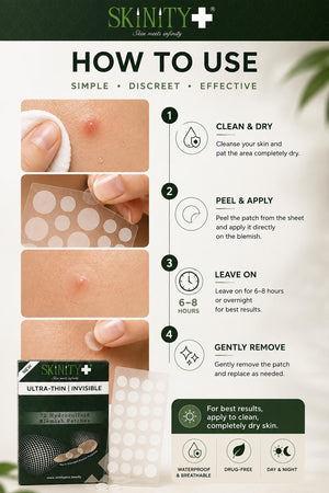 Skinity+ Silver Hydrocolloid Blemish Patch
