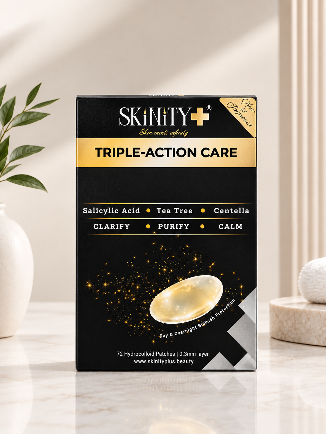 Skinity+ Gold Hydrocolloid Blemish Patch